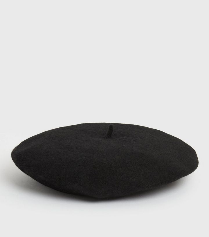 Black Wool Blend Beret
						
						Add to Saved Items
						Remove from Saved Items | New Look (UK)