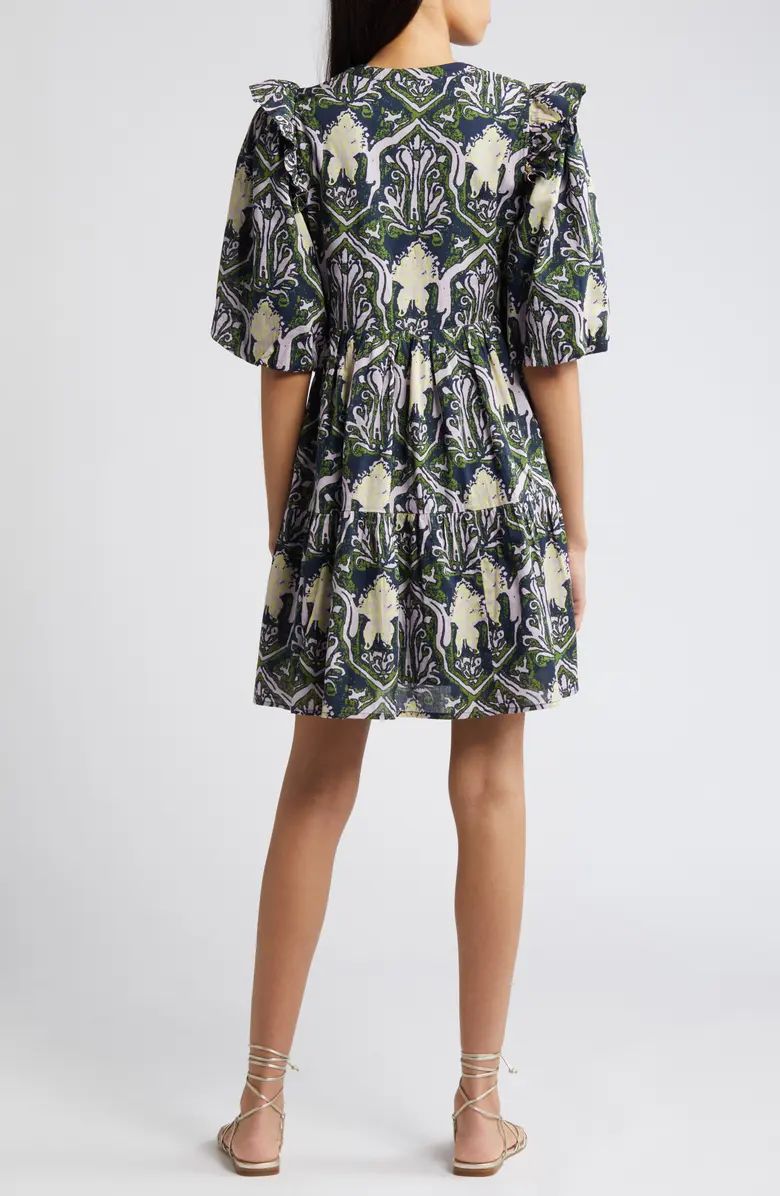 Camden Print Ruffle Hem Organic Cotton Dress | Nordstrom