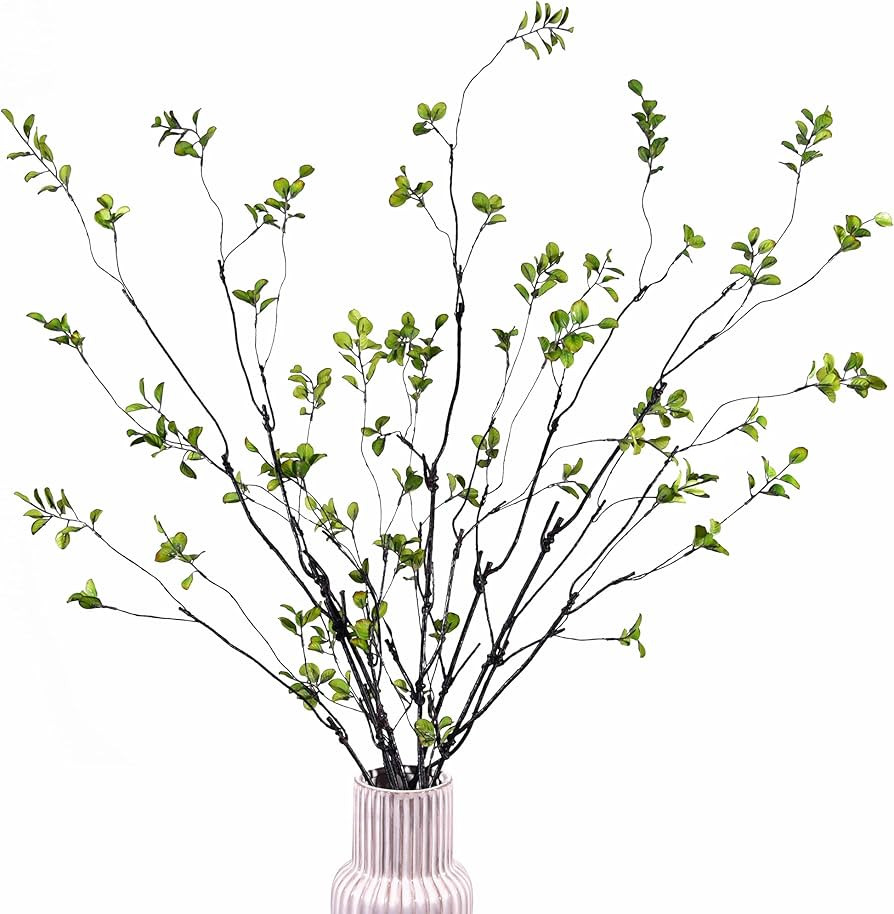 5Pcs Artificial Ficus Branches Fake Plants, 47.2 Inches Artificial Greenery Stems for Centerpiece... | Amazon (US)
