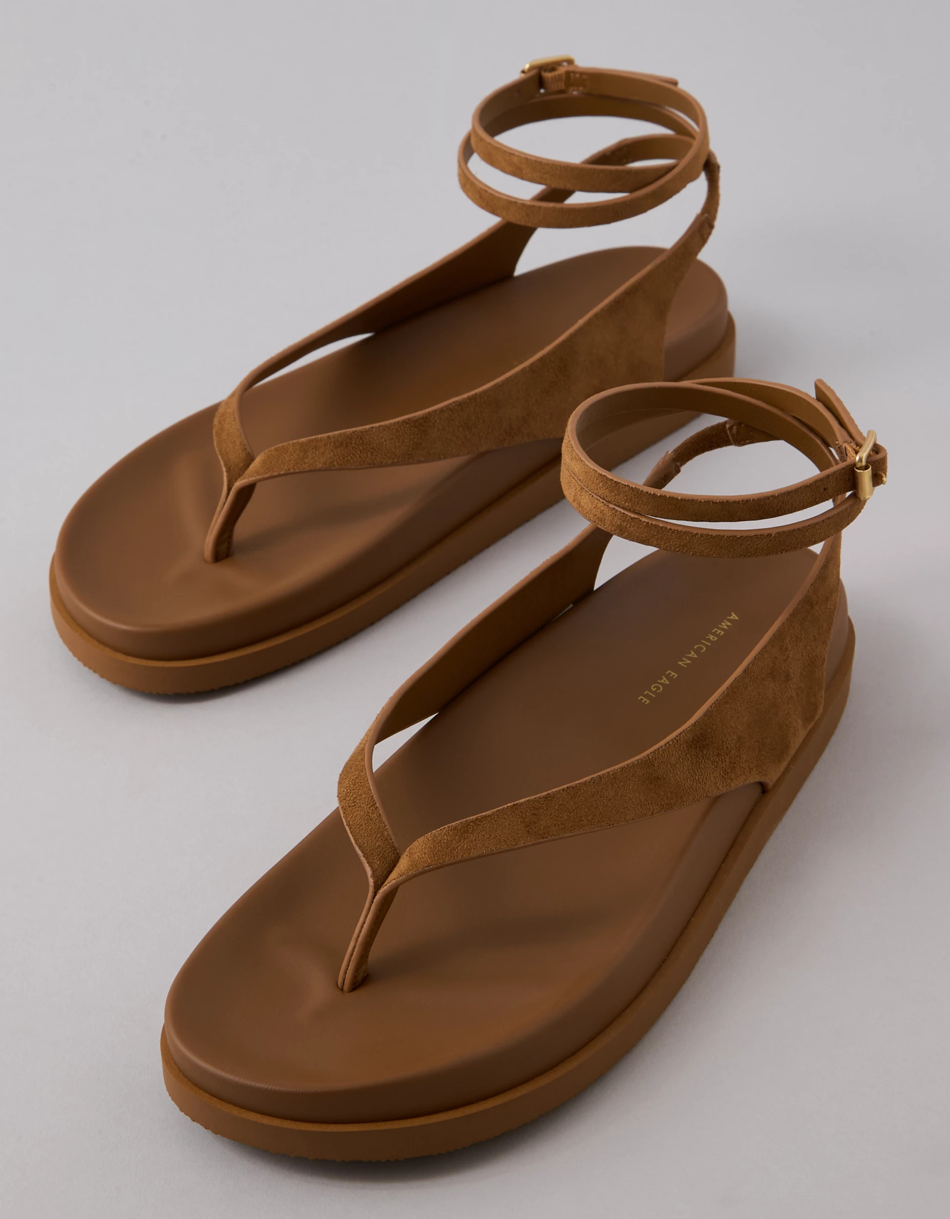 AE Faux Suede Thong Sandal | American Eagle Outfitters (US & CA)