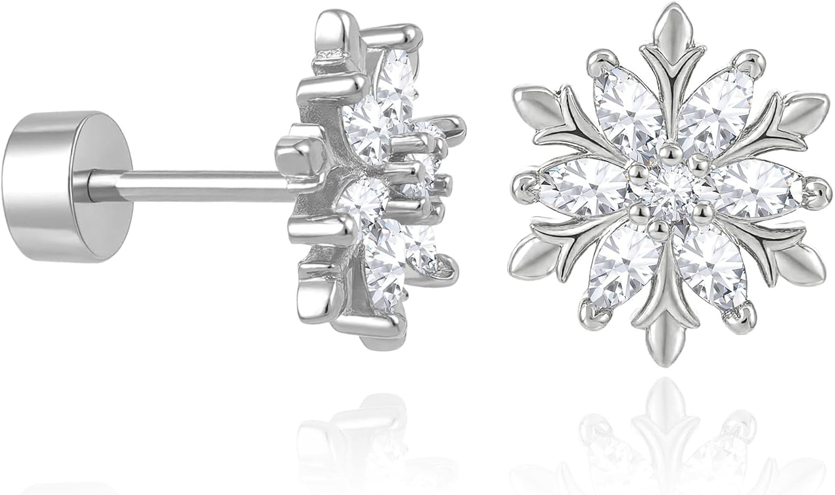 Cicy Bell Aretes tipo dormilona para mujer, chapados en oro de 18 quilates, hipoalerg\u00e9nicos,... | Amazon (US)