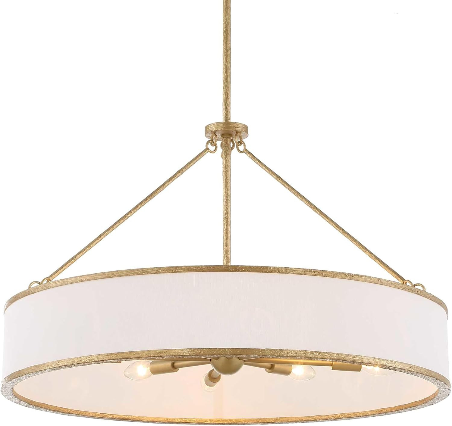 Uttermost 21639 Algiers 8 Light 30 inch Textured Soft Gold Pendant Ceiling Light | Amazon (US)