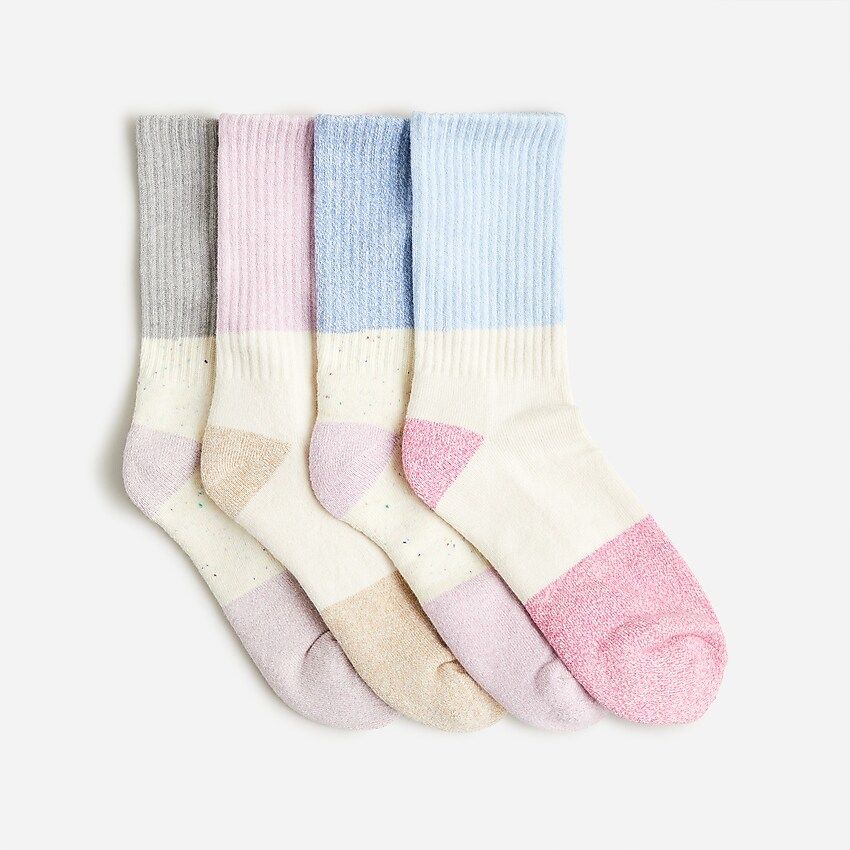 Girls&apos; camp socks four-pack | J.Crew US