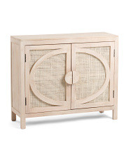 30in Woven Front Two Door Cabinet | Marshalls