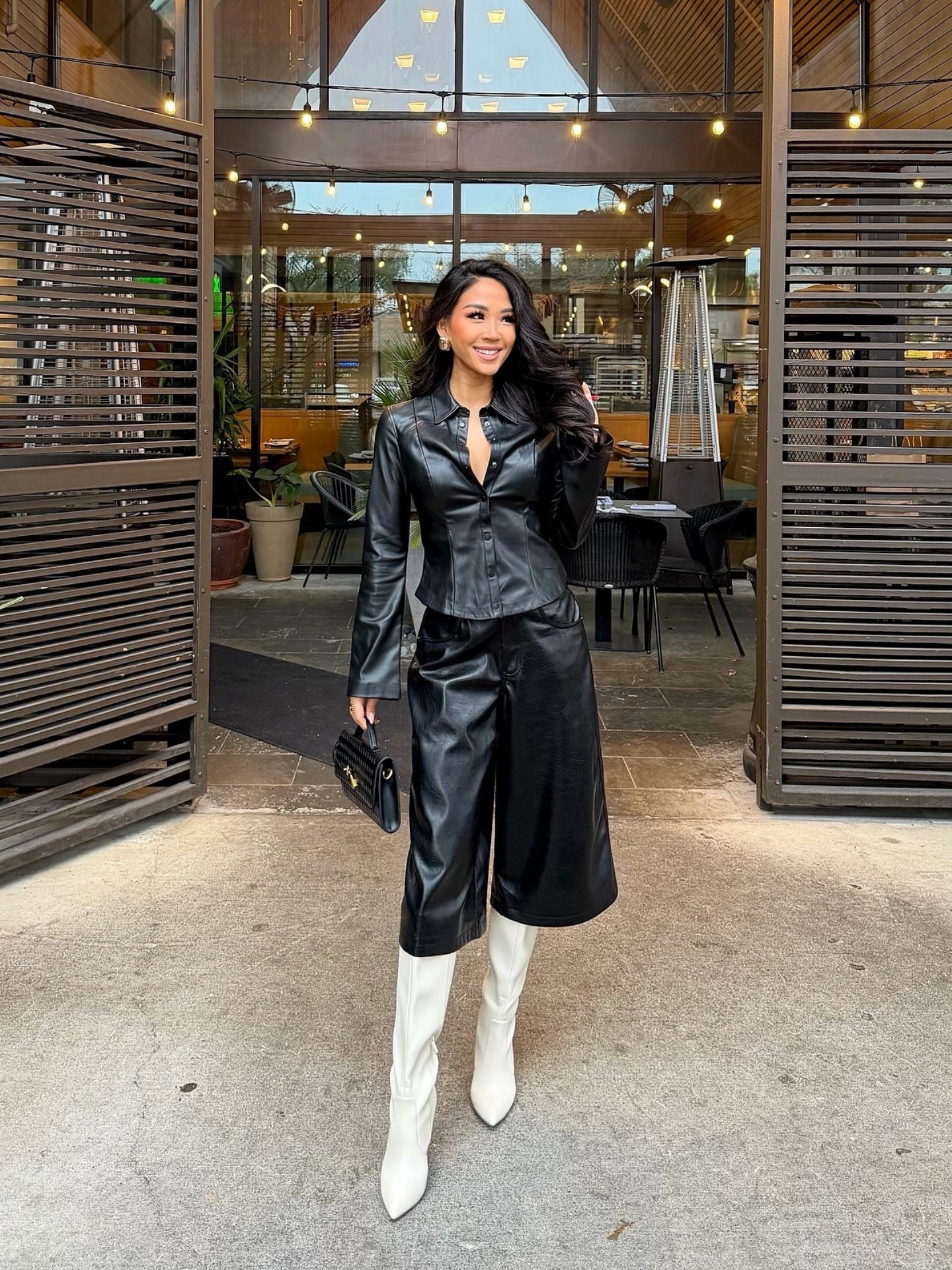 Leather weather 🖤 

#LTKValentine #LTKNYFW #LTKootd