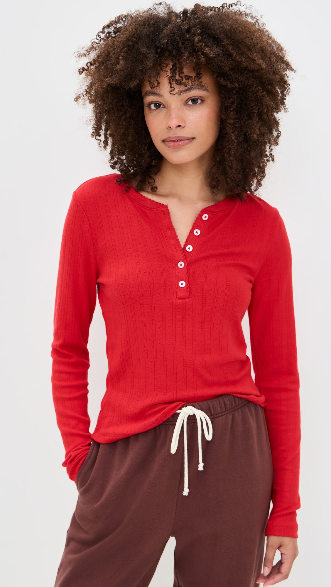 Holly Pointelle Long Sleeve Top | Shopbop