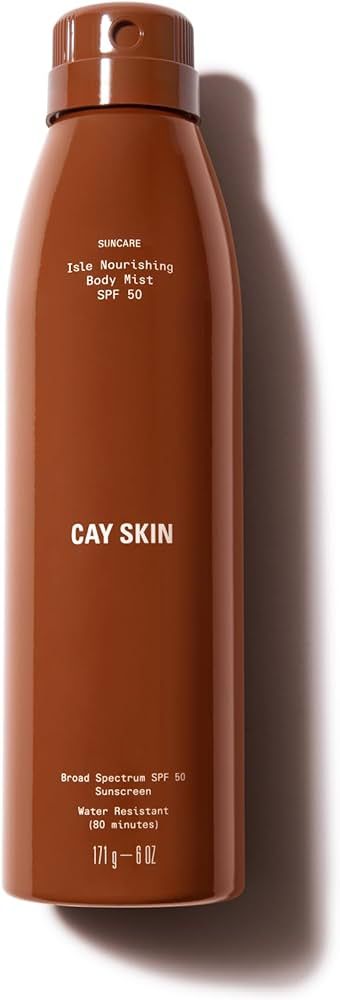 Cay Skin Isle Nourishing Body Mist SPF 50 with Sea Moss, Water Resistant Sunscreen - 6oz | Amazon (US)