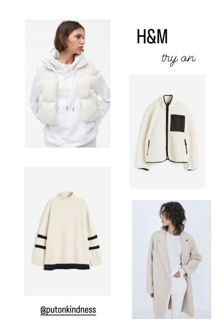 Cream vest. Ladies fleece jacket. Oversized turtleneck sweater. Cream long coat. 

#LTKHoliday #LTKstyletip #LTKworkwear