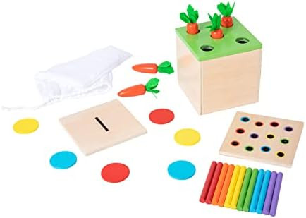 Montessori Toddler Play Kit Montessori Box Toys for 1 Year Old 2 Years Baby Learning Toys Gift Ca... | Amazon (US)