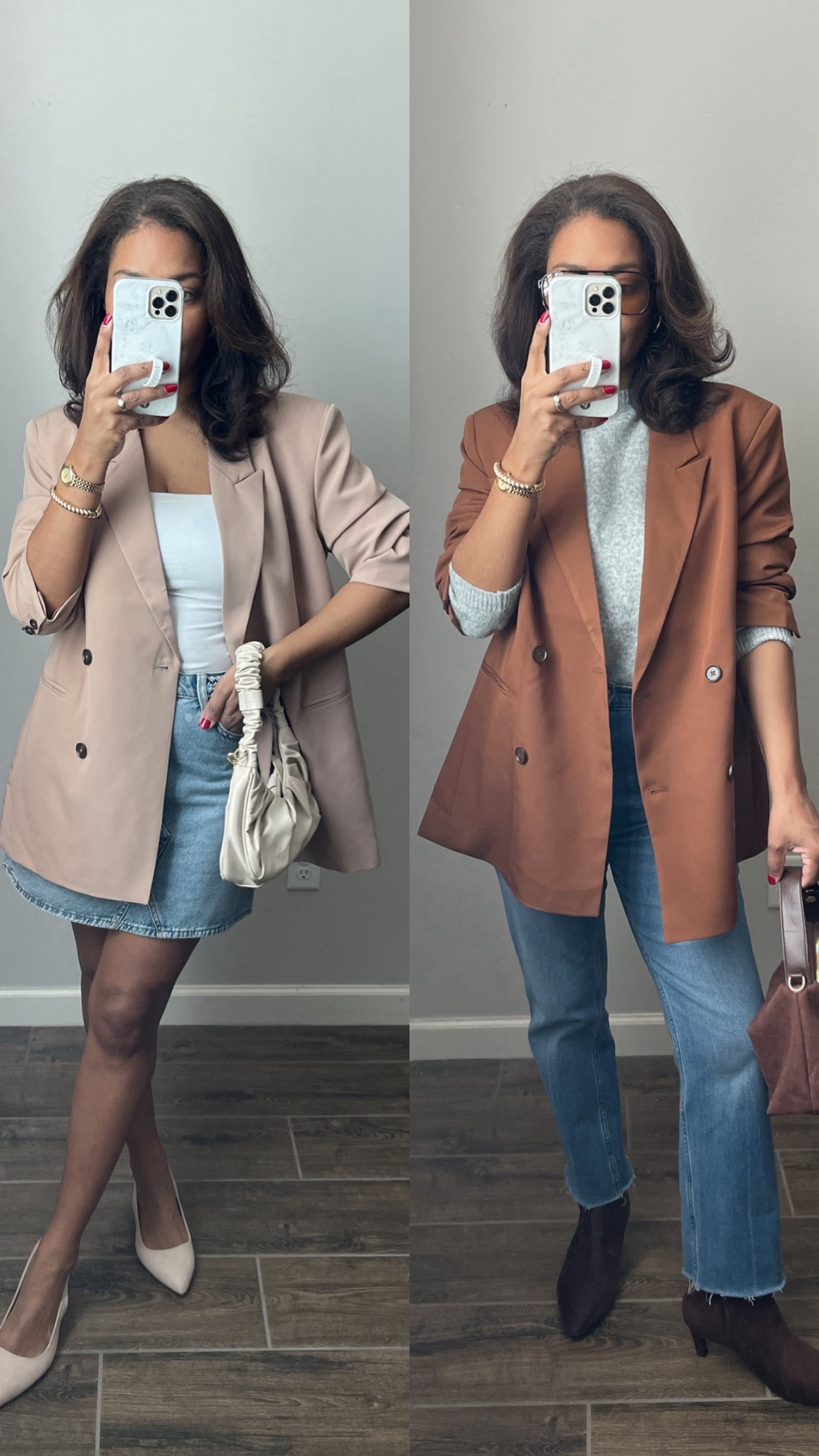 Walmart blazer stock up for Fall! I’m Wearing a medium in the dark brown and small in the khaki 

#LTKSaleAlert #LTKFindsUnder50 #LTKFindsUnder100