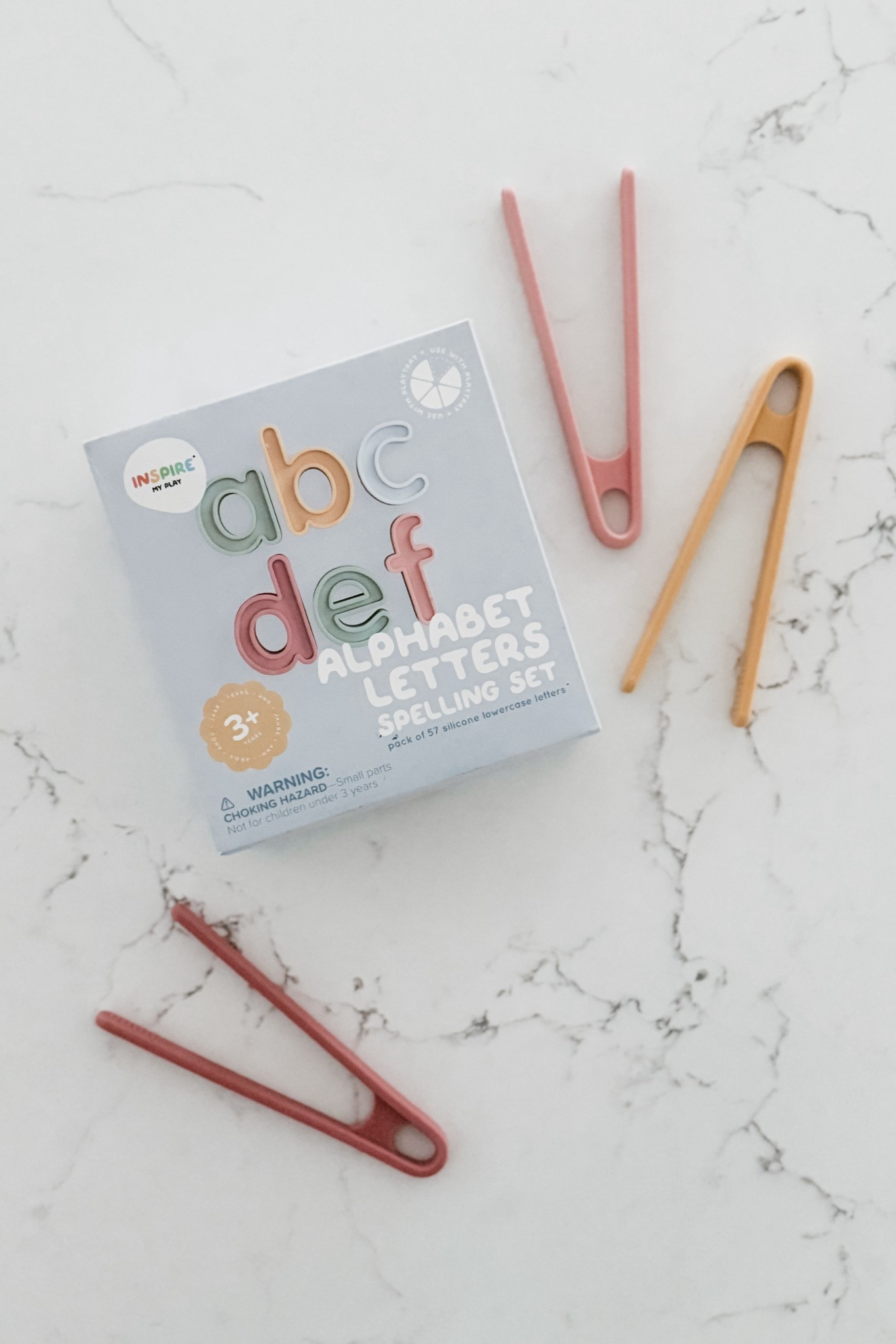Just received our most recent InspireMyPlay purchase — silicone lowercase spelling letters and tweezers! 

These are going to be perfect for our preschooler’s upcoming Bookworm Week of Camp Magic Playbook. 📚🐛

#LTKKids
