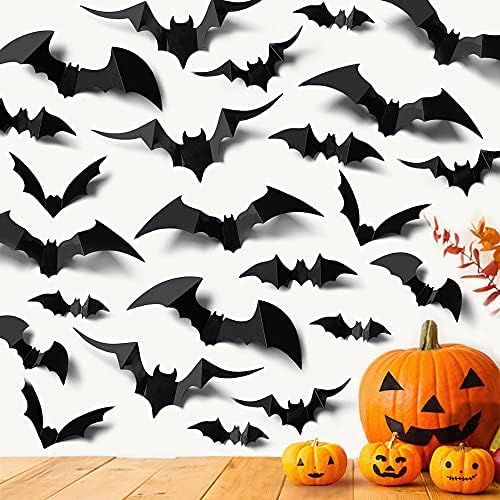 Amazon.com: Ivenf 100 Pcs Halloween Decorations Indoor 3D Bats Wall Stickers 5 Size & 5 Design fo... | Amazon (US)
