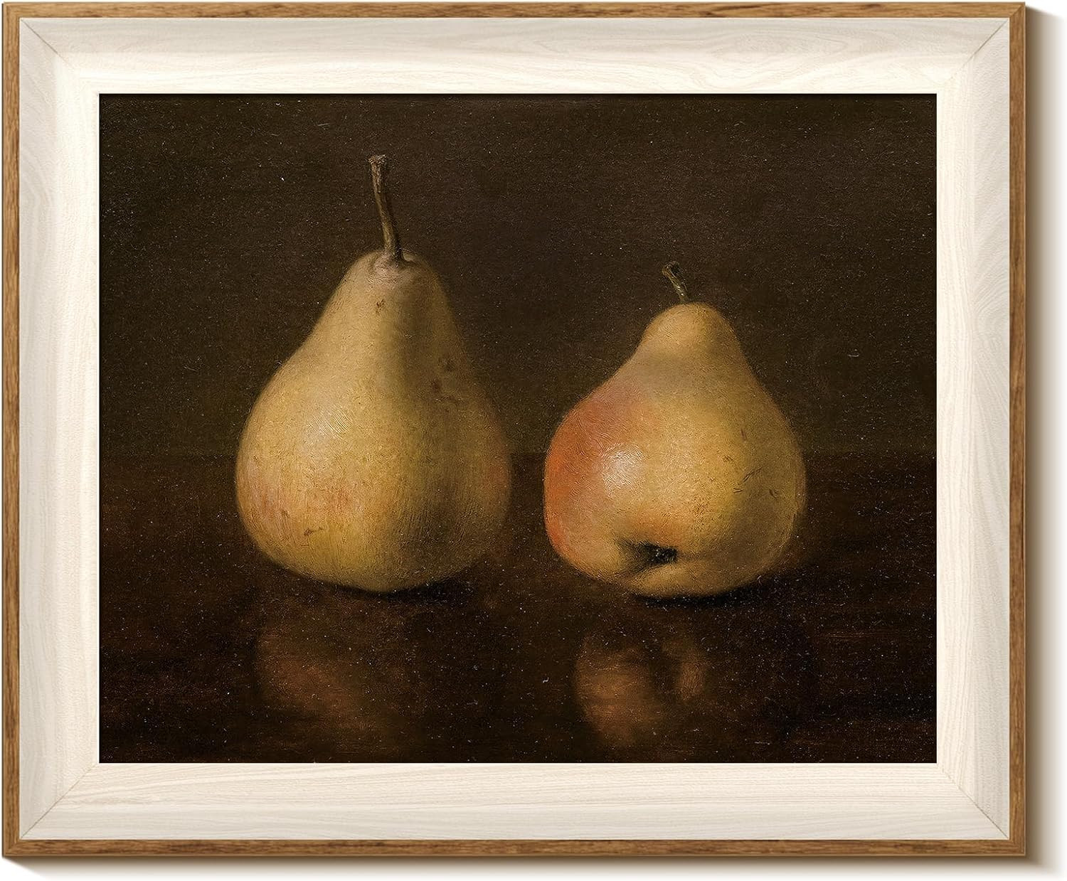InSimSea Framed Canvas Wall Art Fall Pear Vintage Autumn Art Work for Kitchen Wall Decor Fruits S... | Amazon (US)