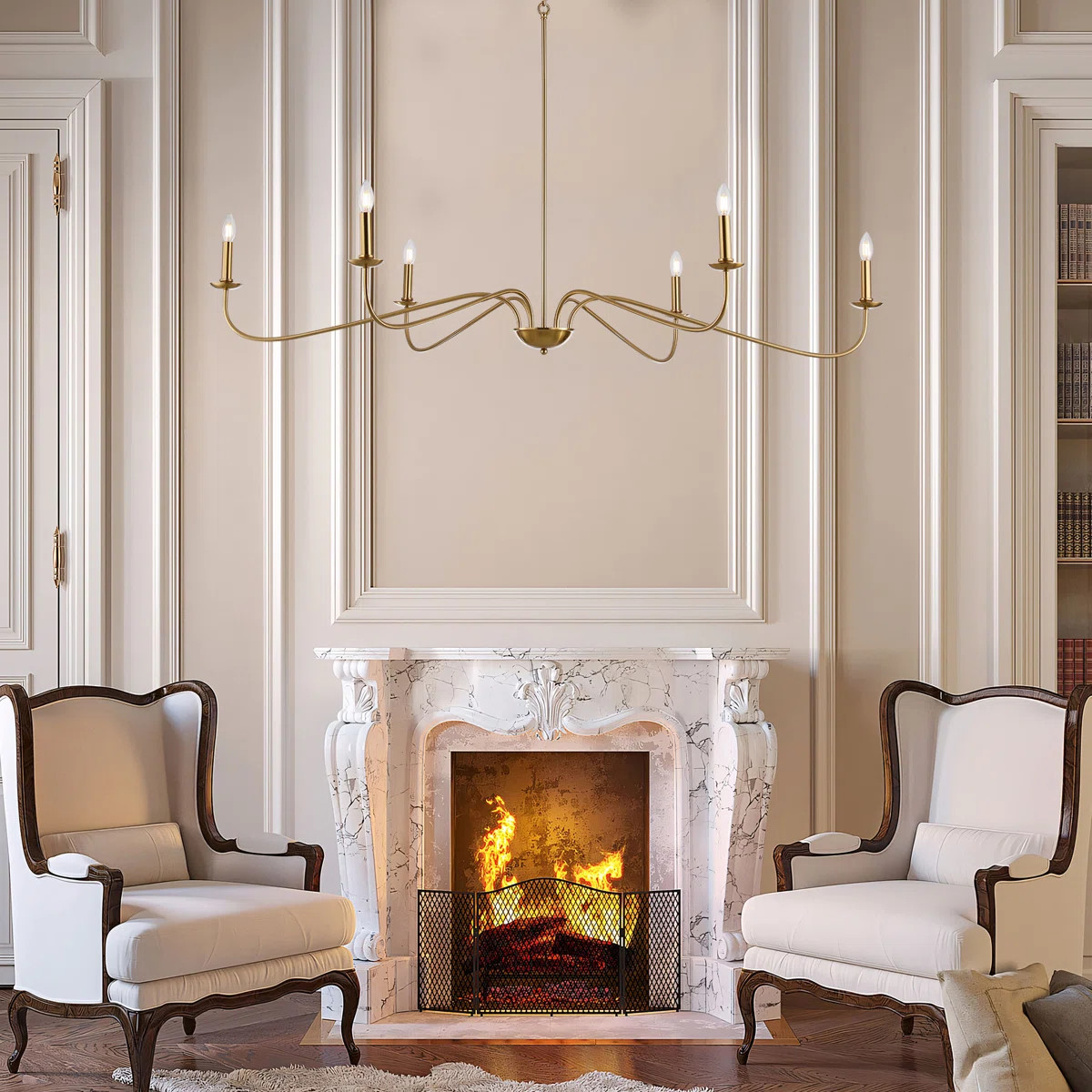 Emaani 6-Light Candle Chandeliers Oversize 64-Inch Large French Chic Style | Wayfair North America