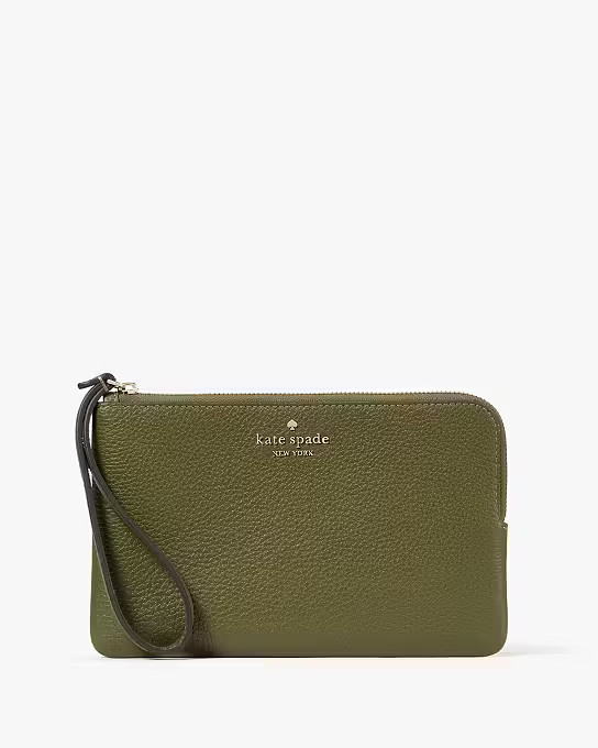 Leila Medium L Zip Wristlet | Kate Spade Outlet