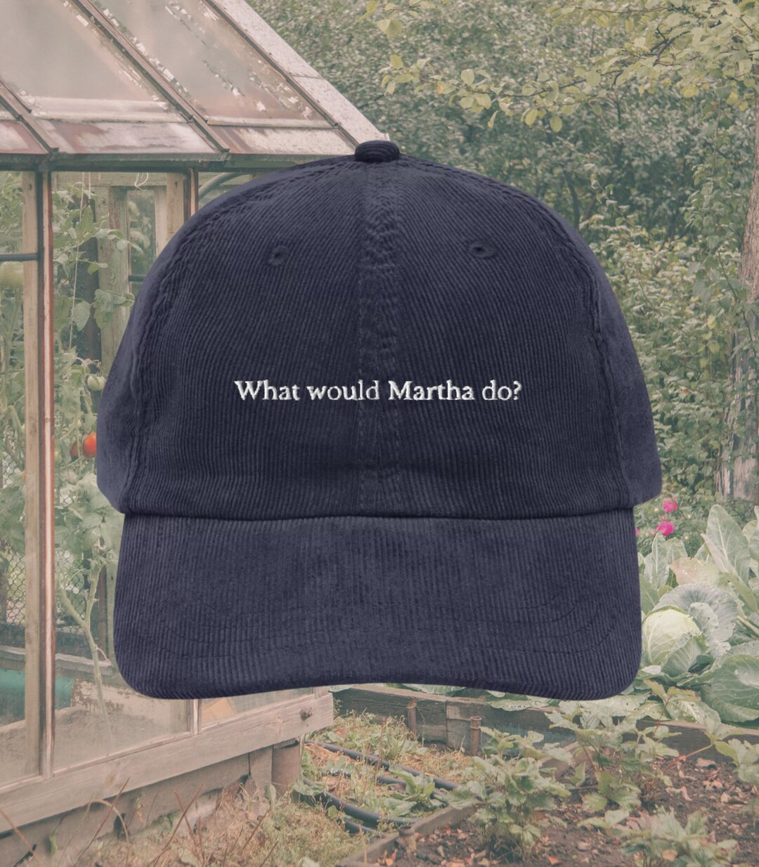What would Martha do? Vintage corduroy dad hat * it's a good thing foodie lover hostess gift idea... | Etsy (US)