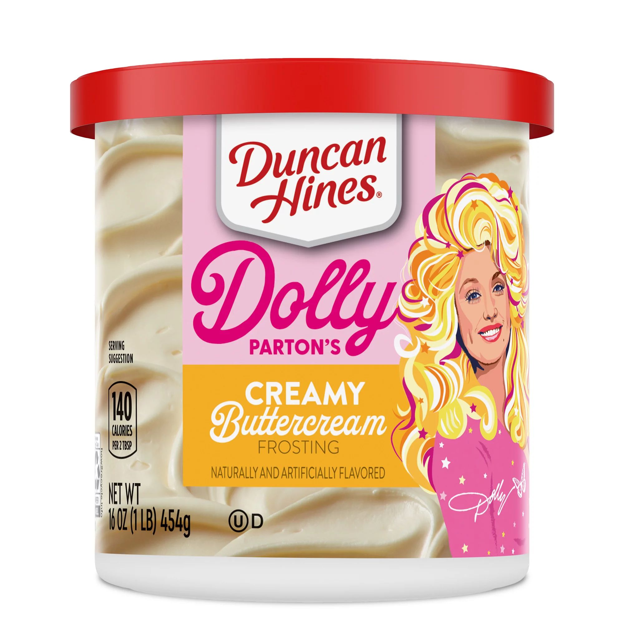 Duncan Hines Dolly Parton's Favorite Creamy Buttercream Flavored Cake Frosting, 16 oz. | Walmart (US)
