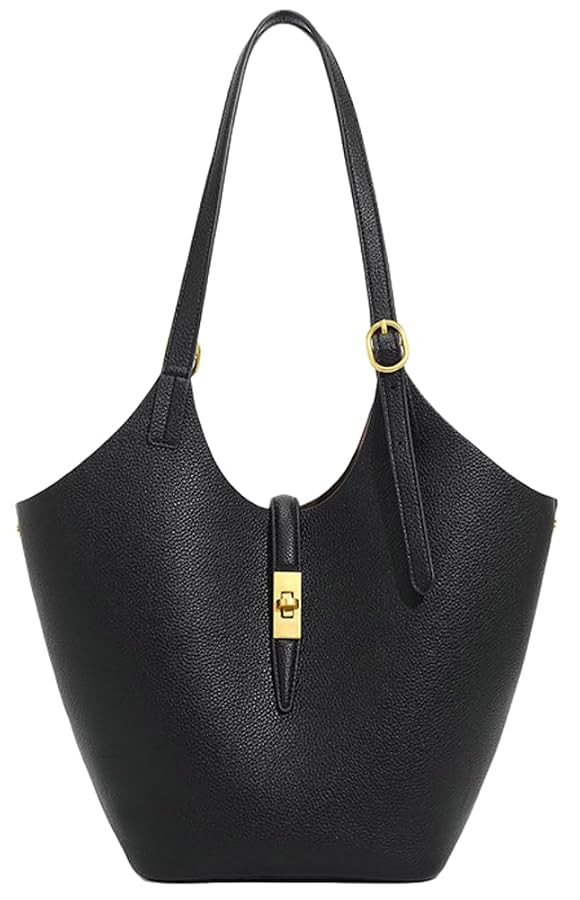 Soft Vegan Leather Bucket Tote Bags for Women Large Shoulder Crossbody Purse Working Handbags Lad... | Amazon (US)