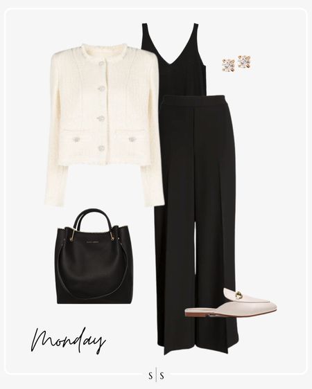 Style Guide of the Week | Amazon Edition: mix of transitional Summer to Fall casual pieces for the week! 

Timeless style, outfit ideas, workwear, Amazon finds, warm weather style, Summer outfits, closet basics, casual style, chic style, everyday outfit. See all details on thesarahstories.com ✨

Trouser pant, lady jacket, knit tank, monochrome outfit, black handbag, white mules, affordable jewelry 

#LTKFind #LTKstyletip #LTKworkwear