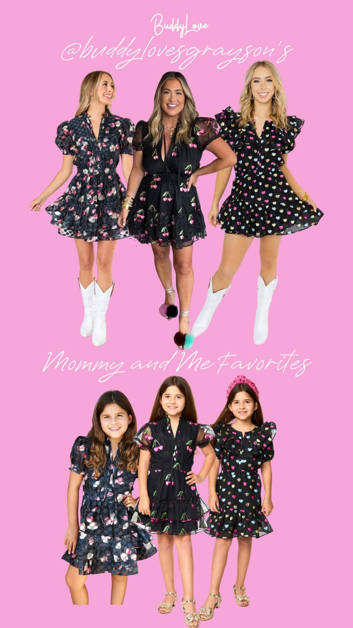 Match with your girl! I am a large in all of the dresses listed🖤 Use my code BLGRAYSON15 for 15% off your mommy and me looks!😘
BuddyLove Mommy and Me Matching Outfits Dresses Size Large Mini Dresses Printed LTK Kids LTK Family LTK Style Tip LTK Seasonal LTK Gift Guide

#LTKstyletip #LTKfamily #LTKkids