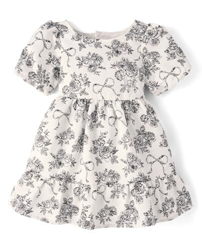 Gymboree,Girls,and Toddler Short Sleeve Dressy Dresses,Cream Floral,12 | Amazon (US)