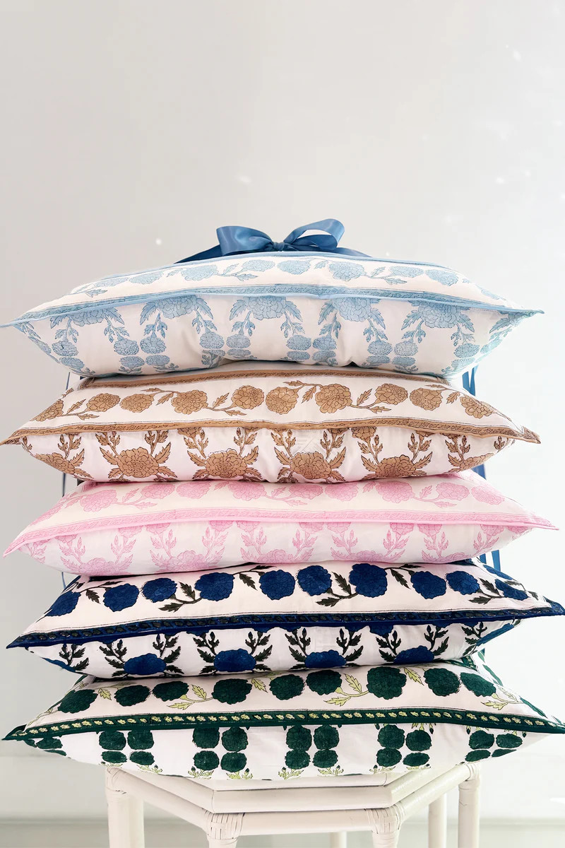 Tie Back Euro Sham | SUE SARTOR Marigold | SUE SARTOR