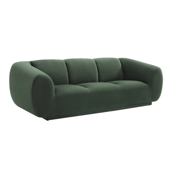 Vitiello 89.8'' Velvet Round Arm Sofa | Wayfair North America