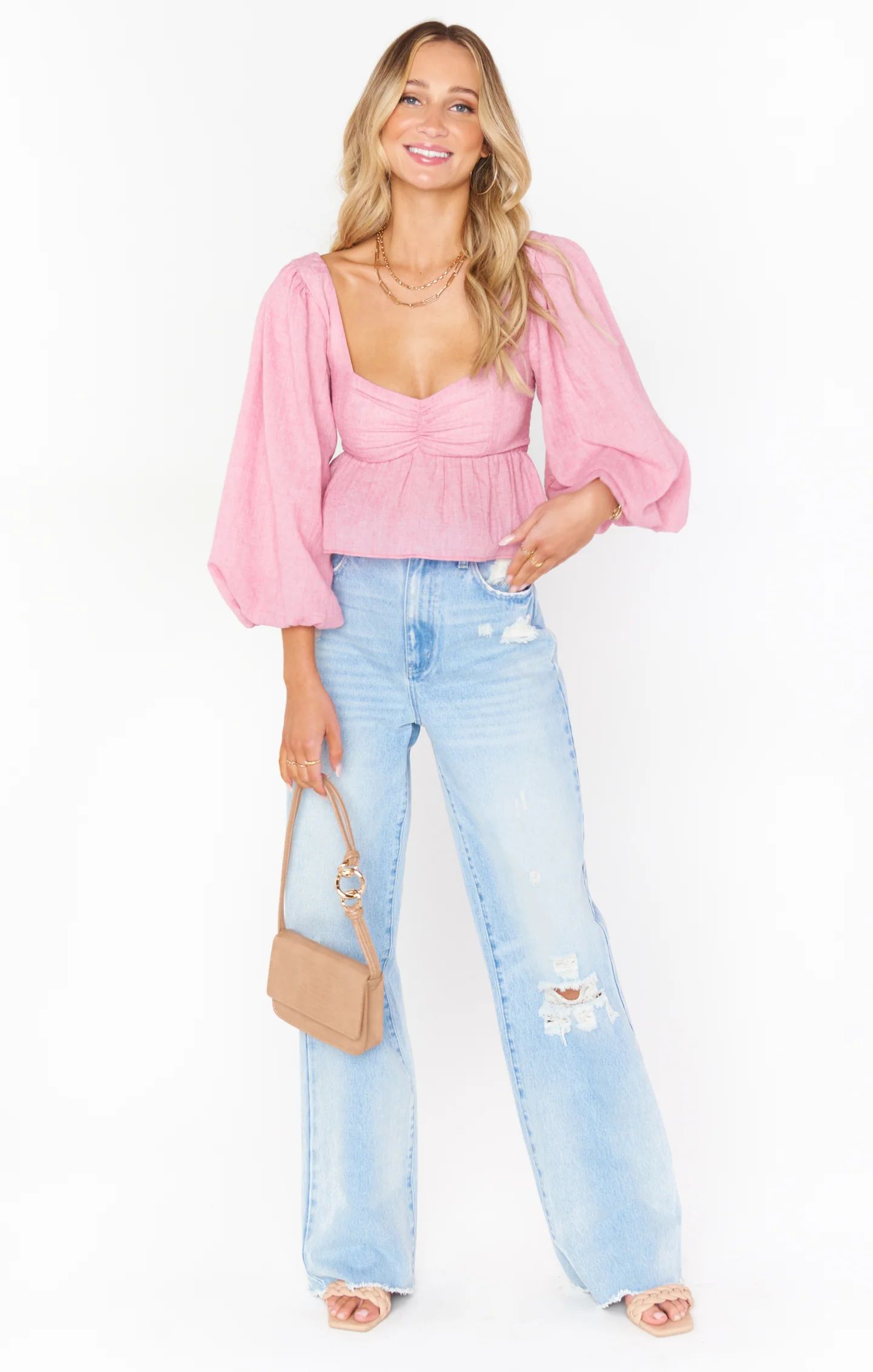 Angelique Top ~ Blush | Show Me Your Mumu