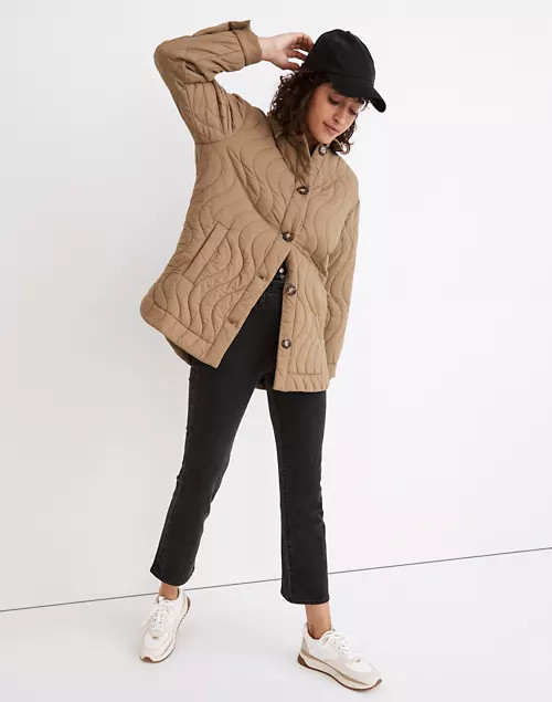 Quilted Belrose Shirt-Jacket | Madewell