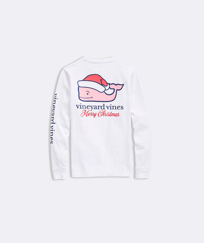 Boys' Christmas Whale Long-Sleeve Pocket Tee | vineyard vines
