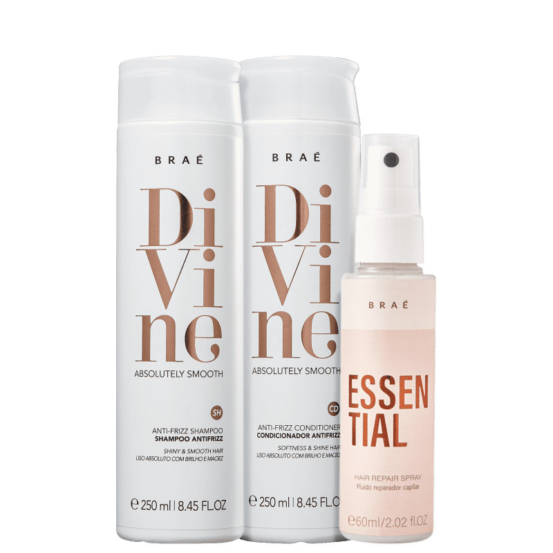 Kit Braé Divine Essential Trio Reparador (3 Produtos) | Beleza Na Web (BR)