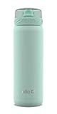 Ello Cooper Vacuum Insulated Stainless Steel Water Bottle with Anti-Microbial Silicone Straw, 22 oz, | Amazon (US)