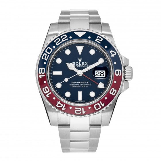 ROLEX

18k White Gold 40mm Oyster Perpetual Date GMT Master Ⅱ Blue "Pepsi" Watch 116719BLRO | Fashionphile