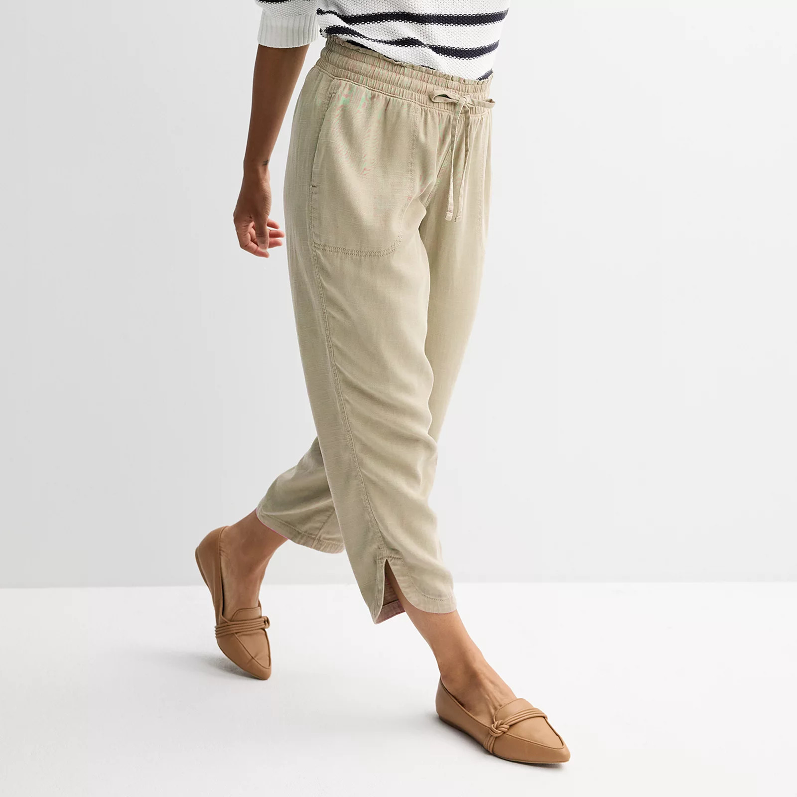 Women's Sonoma Goods For Life® Easy Utility Pants, Size: Medium, Riviera Brown | Kohl's