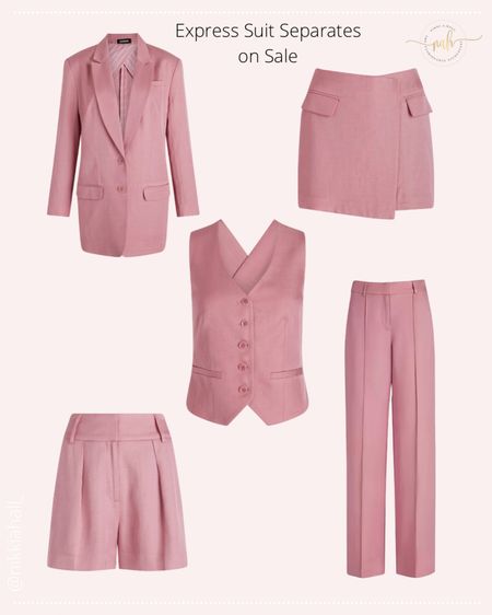 💕 Elevate your style with Express pink Barbie suit separates, now on SALE! 👠💼 Enjoy an EXTRA 40-50% off on these stunning pieces and channel your inner fashion icon. Limited time offer, so snag your dream ensemble now! 💖 #ExpressSale #BarbieStyle #PinkSuit 

#LTKworkwear #LTKunder100 #LTKsalealert