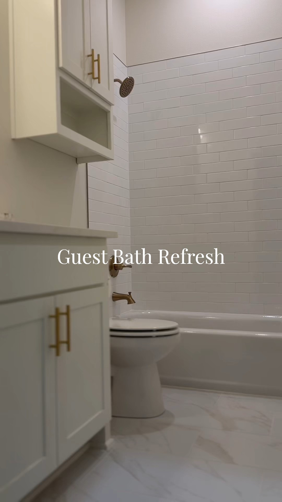 One of the simplest little upgrades in our home 🤍 This guest bathroom refresh made such a difference with just a few small pieces, sharing everything I used here!

#LTKHome #LTKSaleAlert