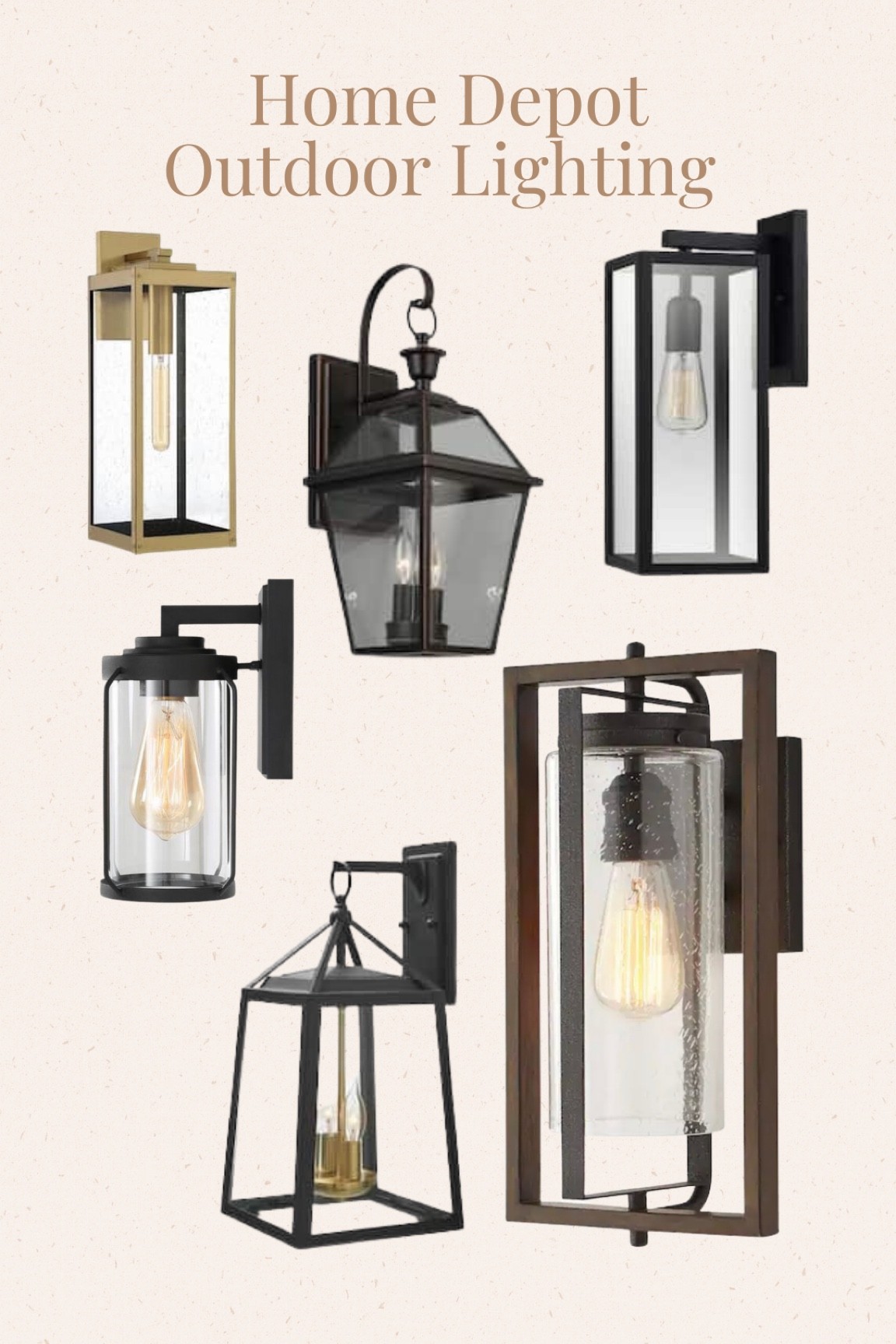 Uolfin Modern Lantern Outdoor Hanging Light, Rhett 1-Light Rustic