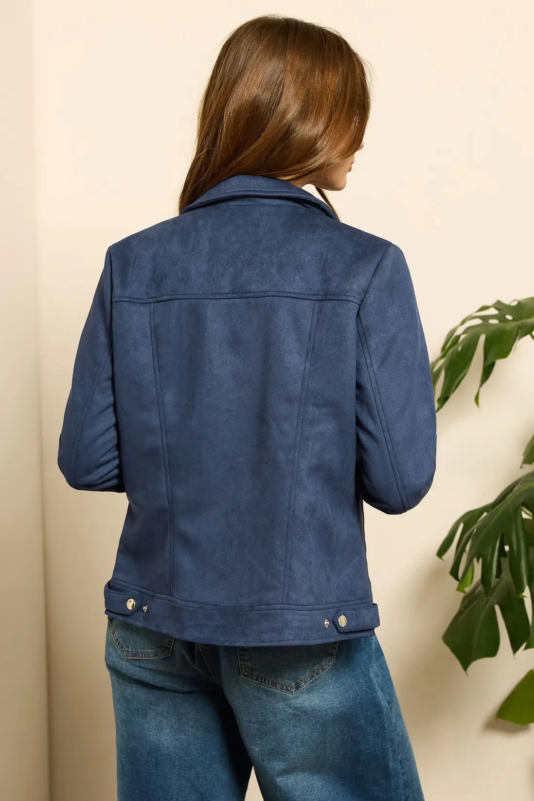 Jackets & Coats | Faux Suede Biker Jacket | M&Co | Debenhams UK