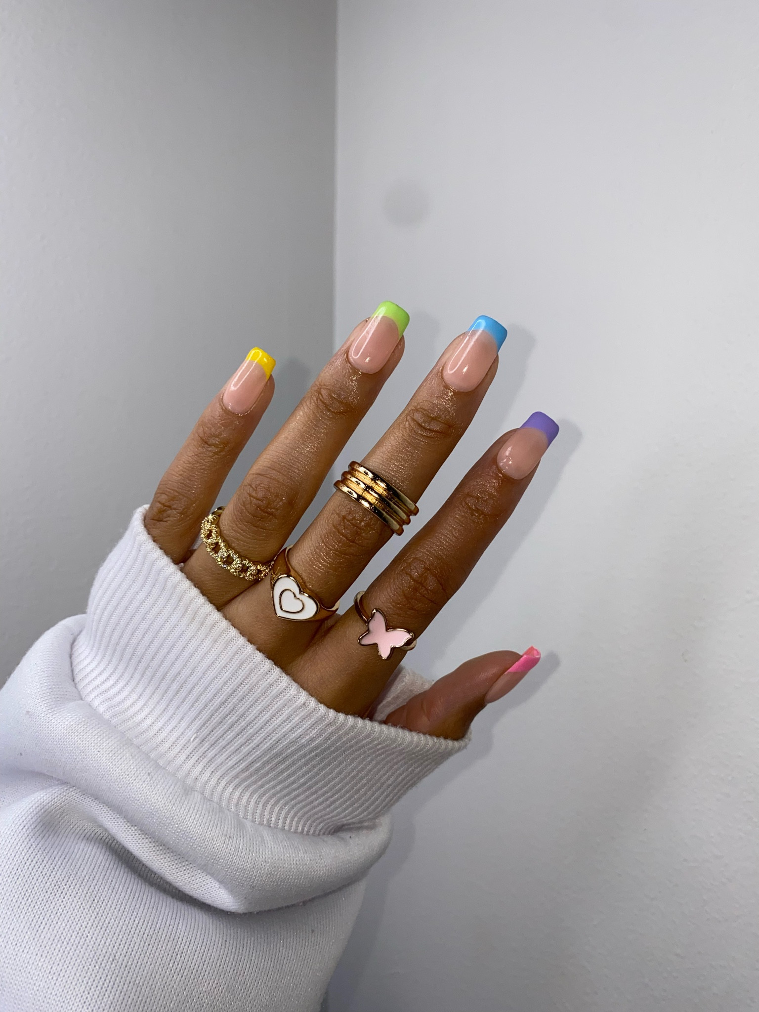 Pastel rainbow nails 

#LTKbeauty #LTKSeasonal #LTKunder50