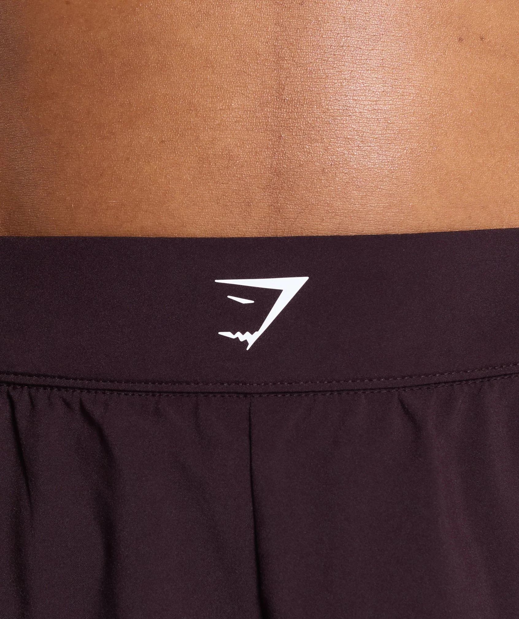 Gymshark Scallop Hem Shaped Shorts - Plum Brown | Gymshark US