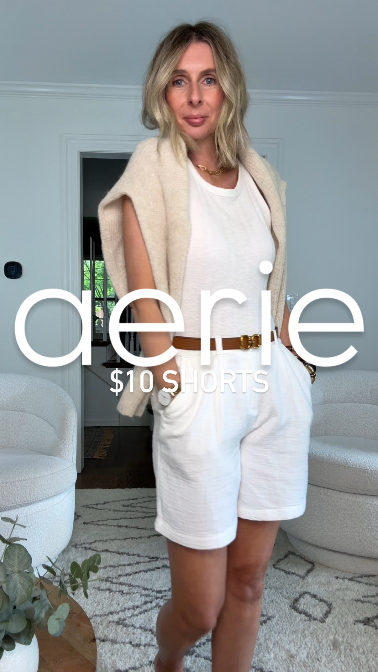 a simple white base, elevated with neutral tones. 🤍

shorts - xs (size down) / tank - medium (size up)

getting fancy with my editing today to show you these white cotton shorts! they are currently 80% off and THE perfect length (not too short, and not too long) i paired them with my favorite target tank, go to reversible amazon belt, neutral zara sweater that i throw on with everything, and our favorite new target tote! you can’t see my shoes, but i had on a neutral target heel (linked similar). i will also wear with flatsandals too. 👌 

@houseofmagpye - let’s elevate your everyday look! 💫

white shorts, long shorts, neutral style, chic style, aerie style, summer outfit, effortless style, style over 40, elevated everyday style.

#effortlessstyle #styleover40 #affordablefashion #instastyle #aeriereal #neutralstyleinspo #neutraloutfit #amazonstyle #targetstyle #summerstyle

#LTKSaleAlert #LTKFindsUnder50 #LTKSeasonal