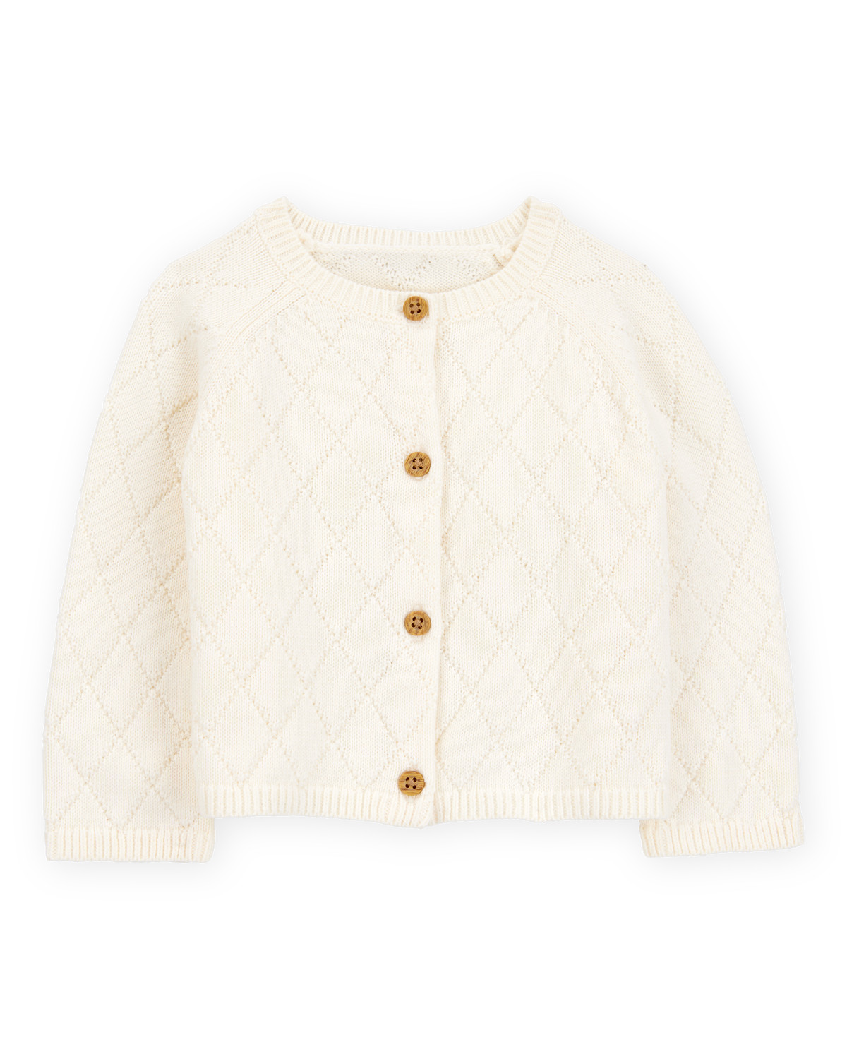 Baby Button-Up Cardigan - Ivory | Carter's Inc