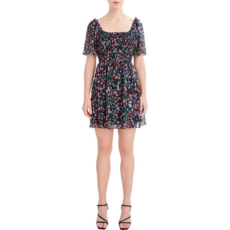 BCBG Paris Women's Smocked Bodice Dress | Walmart (US)