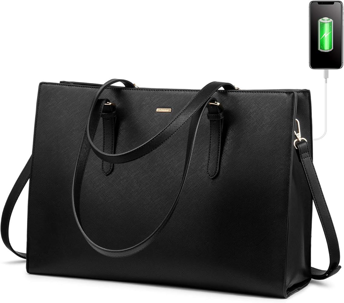 Laptop Bag for Women Computer Tote Bag Handbag Shoulder Bag Purse Business Work Briefcase Travel ... | Amazon (US)