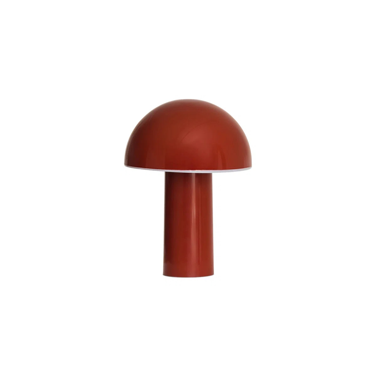 Celia 10" Mushroom Portable LED Red Table Lamp, 3-Way Dimming and Rechargeable | Wayfair North America