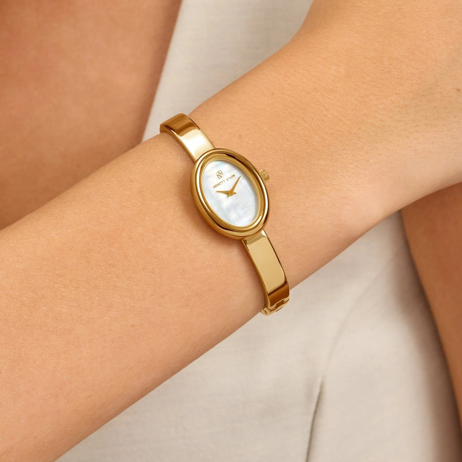 Monroe Bangle Watch (Gold) | Abbott Lyon