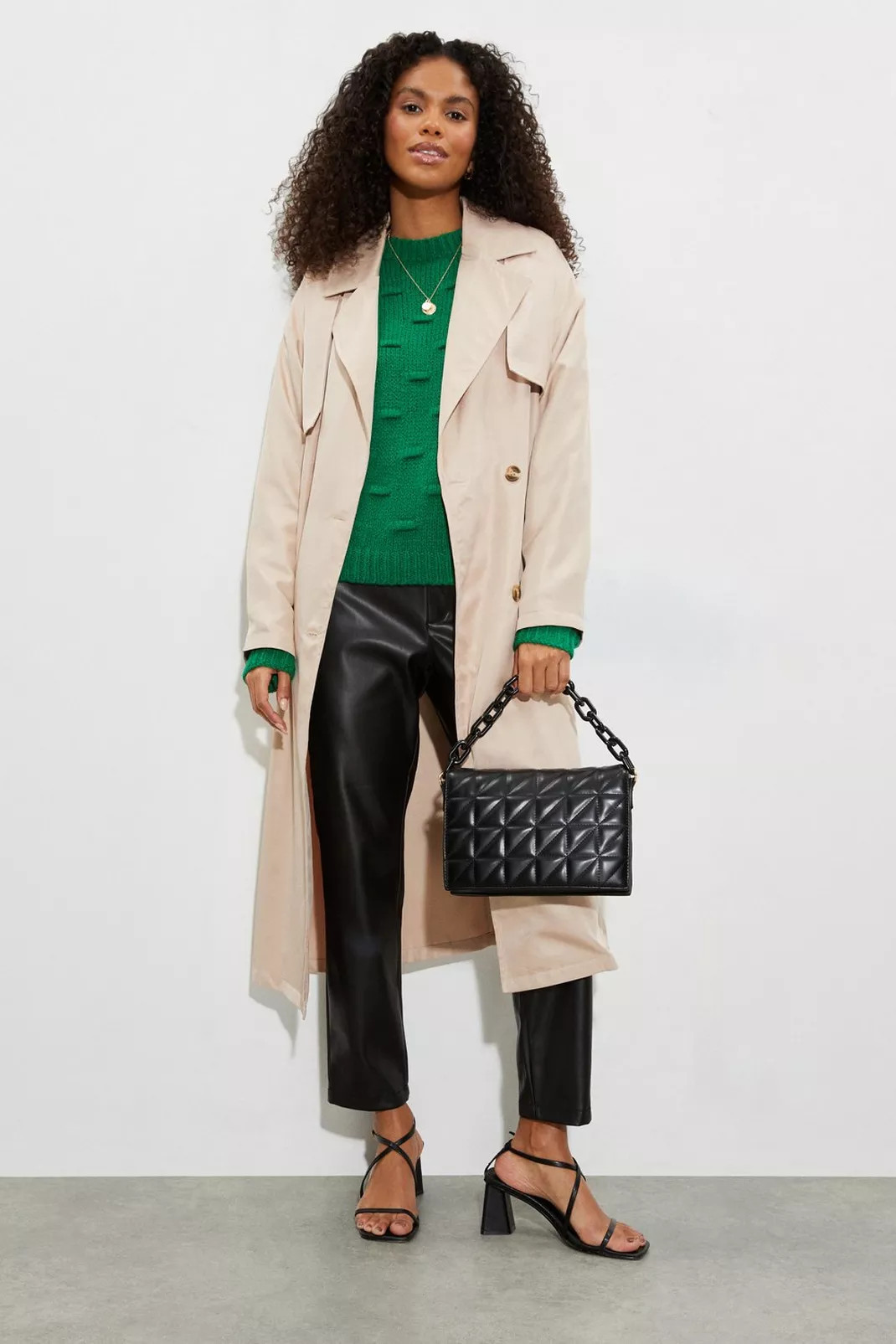 Buy Longline Belted Trench Coat for GBP 59.00 | Dorothy Perkins UK | Dorothy Perkins (UK)