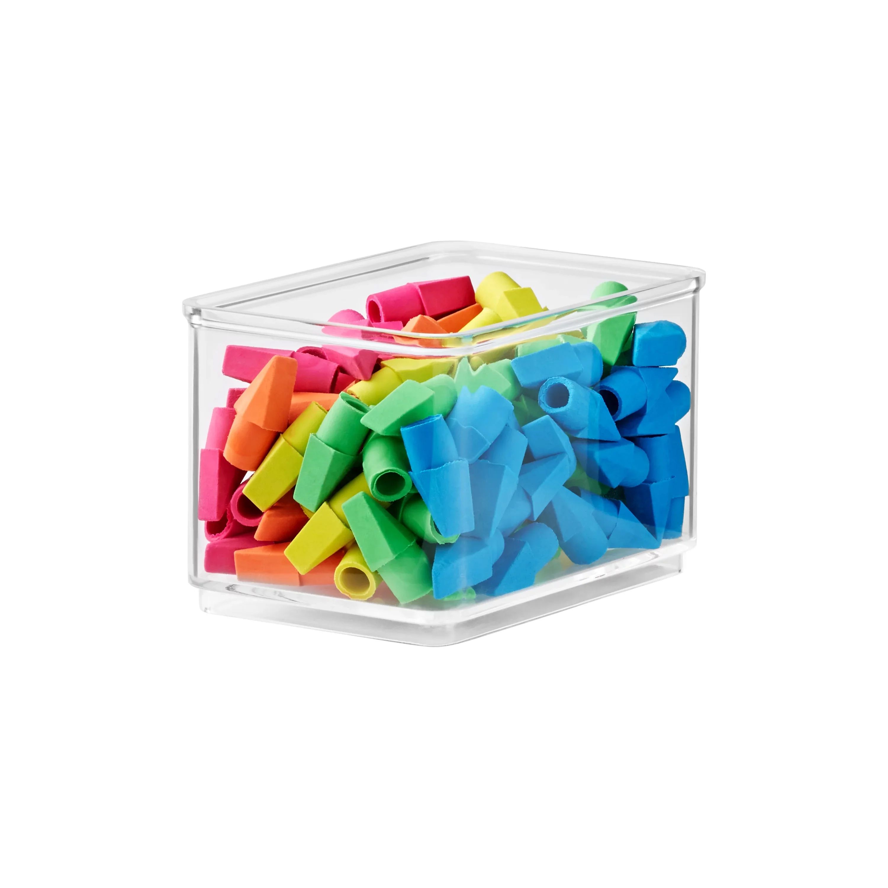 The Home Edit Small Clear Storage Bin Organizer Insert, 1 Piece, 4.68" x 2.95" x 3.12" - Walmart.... | Walmart (US)