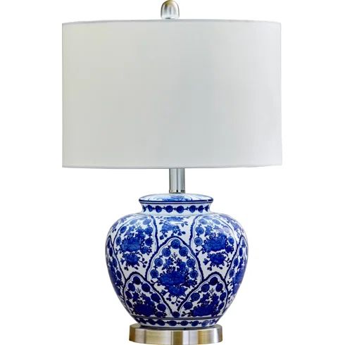 Oliver 20" Table Lamp with Drum Shade | Wayfair North America