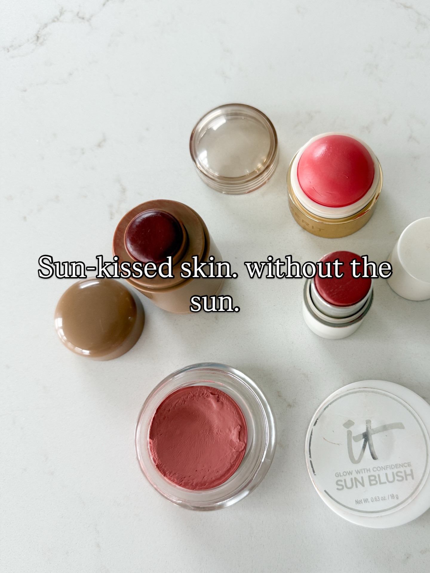 BLUSH ☀️

Sun-kissed. Glowy. Creamy. Warm.

The easiest way to look like you’ve been on vacation… without leaving home.

These are the blushes I keep reaching for when I want that lit-from-within, summer skin:

Soft peach. Terracotta warmth. Bronzy glow. A fresh pink flush.

All creamy. All blendable. All giving that just got back from somewhere warm look.

No heavy makeup. No overthinking. Just healthy, glowing skin.

Which shade are you reaching for — peach, pink, or bronze? ☀️

Comment BLUSH and I’ll send you all my picks 🤍✨

#GlowySkin
#CreamBlush
#SummerMakeup
#NoMakeupMakeup
#BeautyFavorites